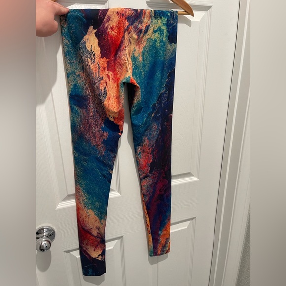 Badinka multicolored splattered leggings size Small - Picture 2 of 4